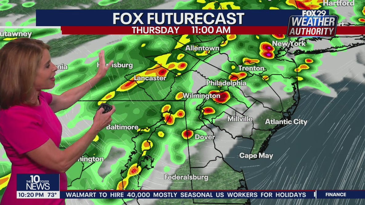 Weather Authority: 10 p.m. Wednesday forecast
